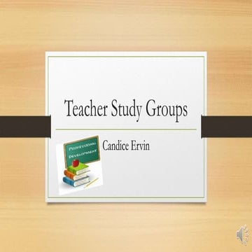 Teacher study group -Spring 2015