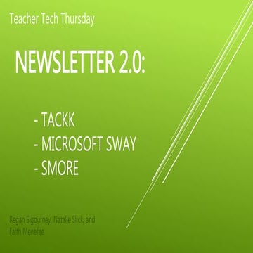 Teacher tech presentation