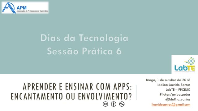 Aprender e ensinar com Apps: encant...