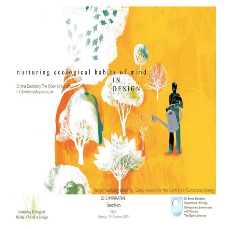 Nurturing Ecological Habits of Mind in Design by Emma Dewberry | PDF
