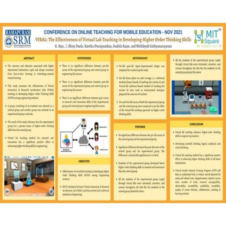 VIRAL: The Effectiveness of Virtual Lab Teaching in Developing Higher Order T...