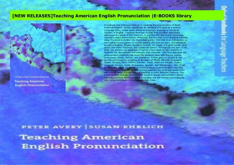 [NEW RELEASES]Teaching American English Pronunciation EBOOKS library