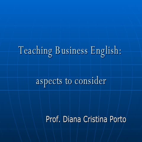 Teaching Business English 
