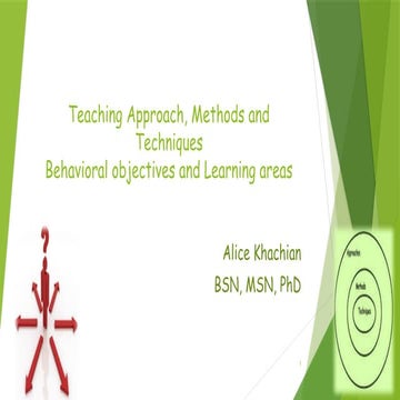 Different approaches and methods | PPTX