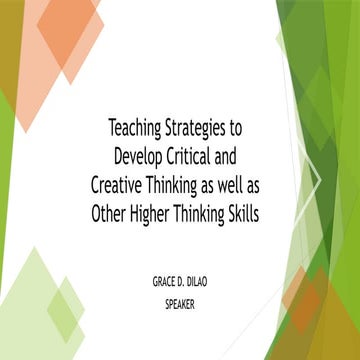 Teaching-Strategies-to-Develop-Critical-and-Creative-Thinking_GRACE DILAO.pptx