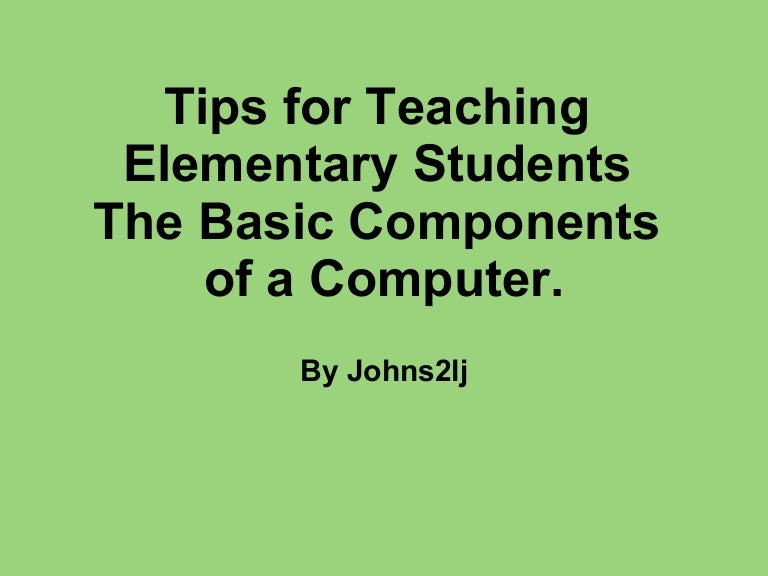 Teaching 4th grade computer
