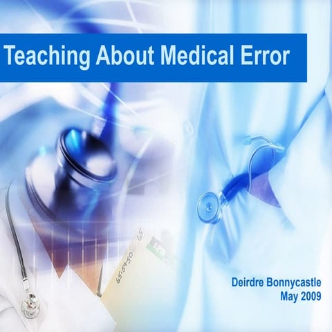 Teaching About Medical Error