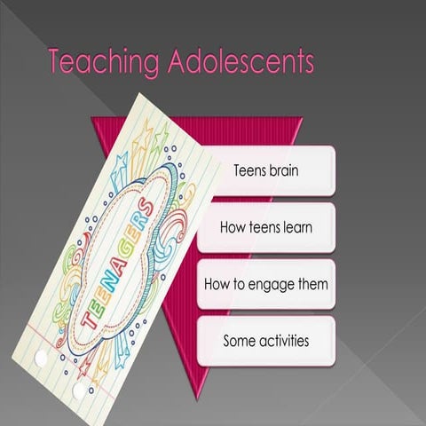 Teaching adolescents