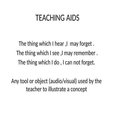 TEACHING_AIDS For Education Methods Students
