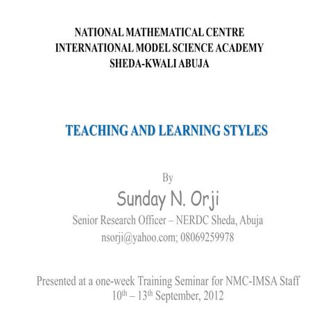 Teaching_and_Learning_Styles.ppt