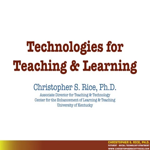Teaching and Technology Overview (Pakistan 2015)