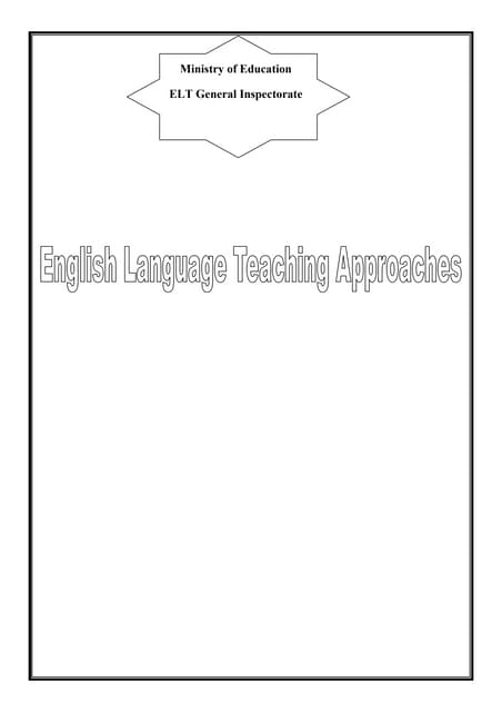 Teaching approaches