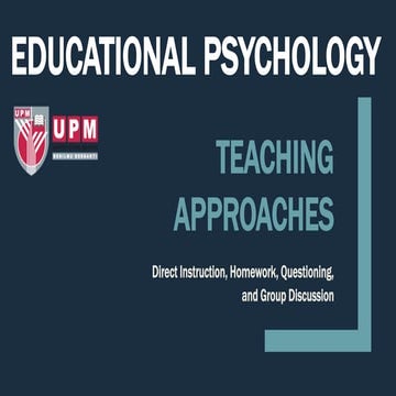 Teaching Approaches