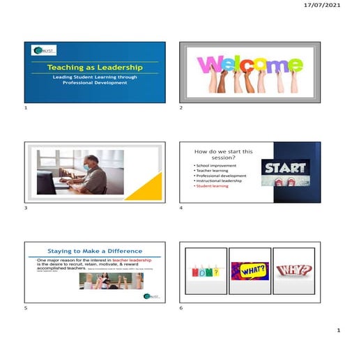 Teaching as Leadership (July 17)