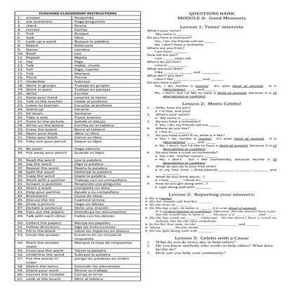 Teaching classroom instructions