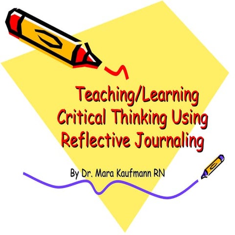 Teaching Ct Using Reflective Journaling Ppt 12 08