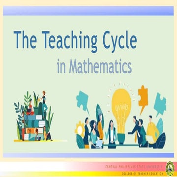 The Teaching cycle in Mathematics.......