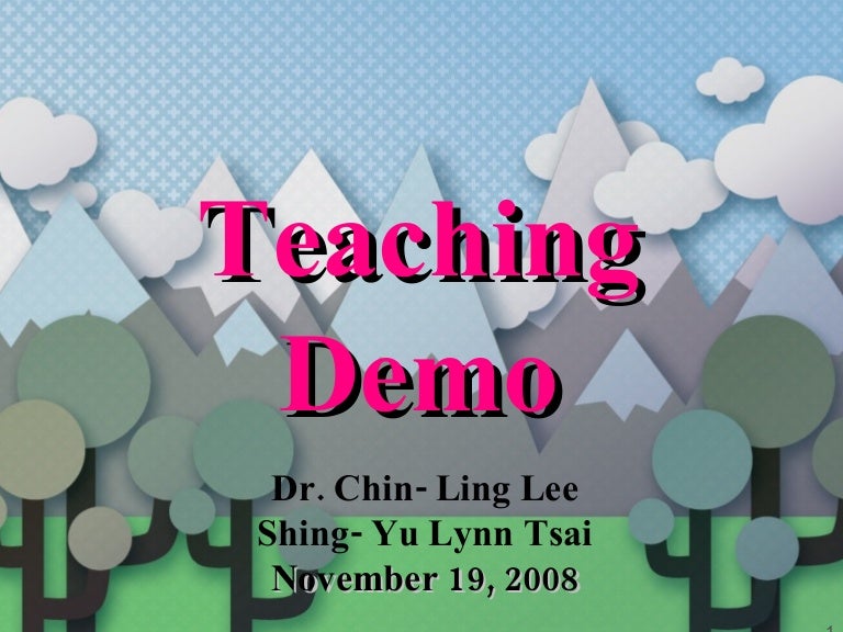 Teaching Demo