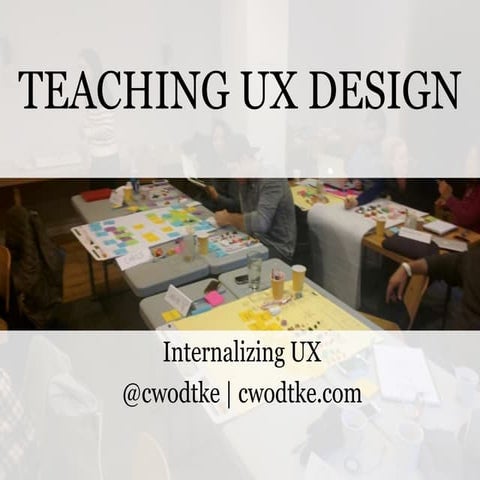 How to Teach UX Design | PPT