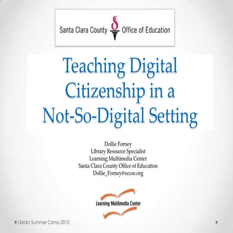 Teaching digital citizenship in a not so-digital setting
