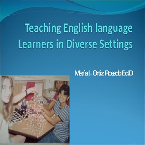 Teaching English Language Learners In Diverse Settings