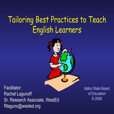Teaching english learners   best practices