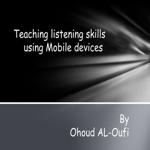 Teaching english skills using mobile learning