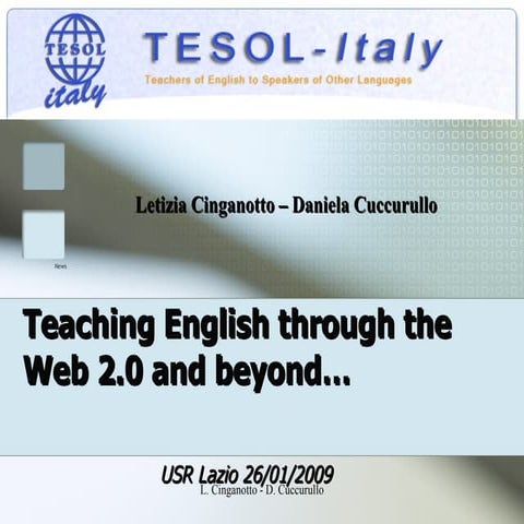 Teaching English Through The Web 2 Cinganotto Cuccurullo