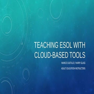 Teaching ESOL with Cloud-based tools