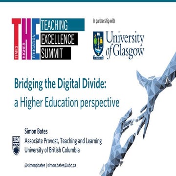 Teaching Excellence Summit - the HE perspective on the digital divide
