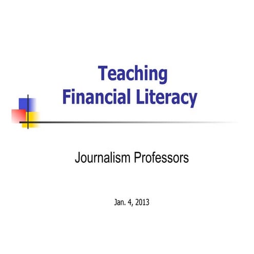 Teaching Financial Statements by Jimmy Gentry