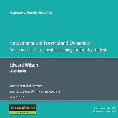 Teaching Forest Stand Dynamics
