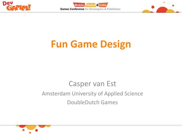 DoubleDutch Games: Teaching Game Design