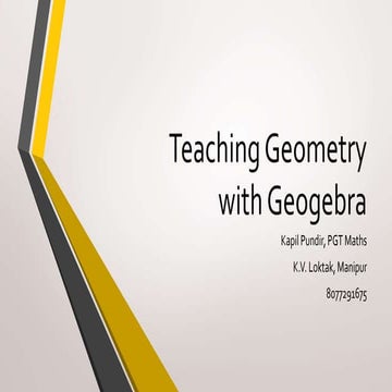 Teaching Geometry with Geogebra.pptx | 3-D Graphics | Computer Software ...