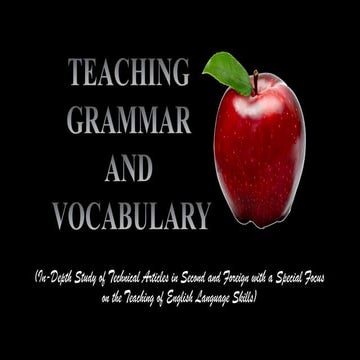 Teaching Grammar and Vocabulary