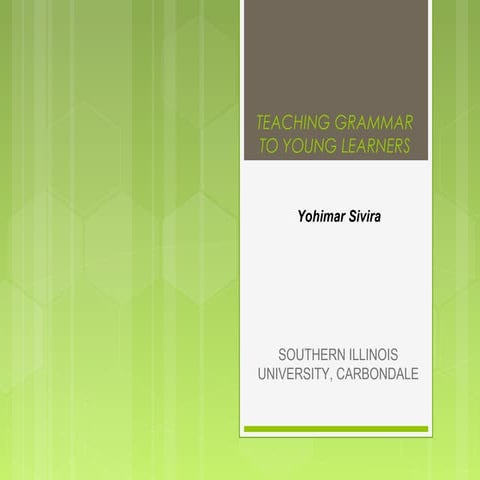 Teaching grammar to young learners