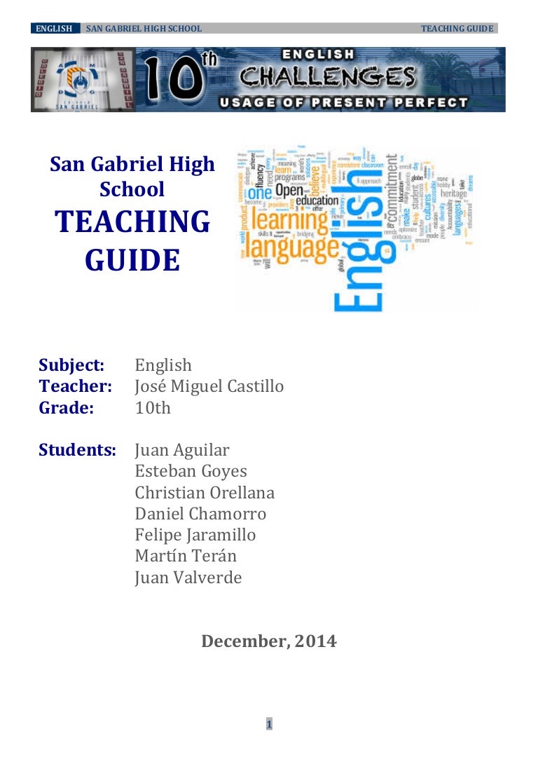 Teaching guide