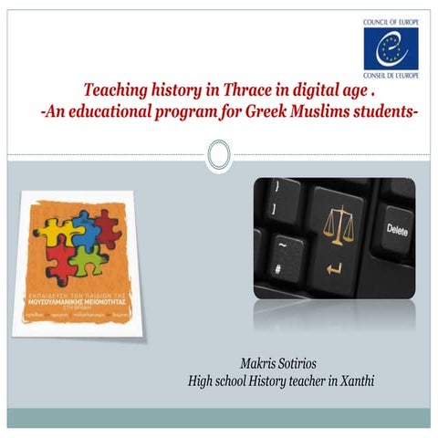 Teaching history in thrace in digital age