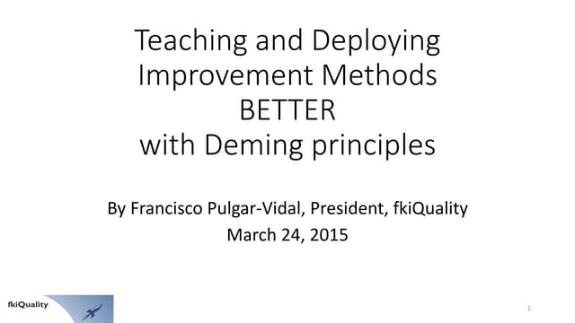 The way to teach and deploy Lean and Six Sigma is broken 2015 03 24