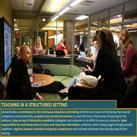 Competency of the Month: Teaching in a structured setting