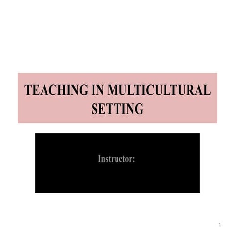 Teaching in Multicultural Settings-1-1.pptx as an introduction of biology