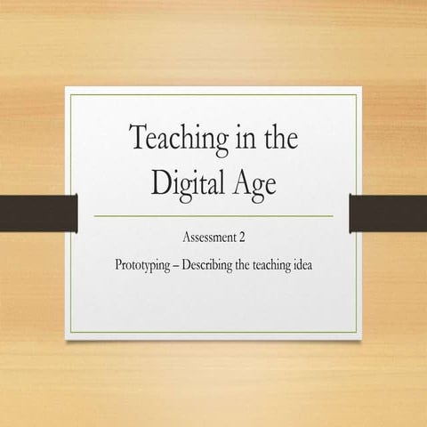 Teaching in the digital age | PPTX