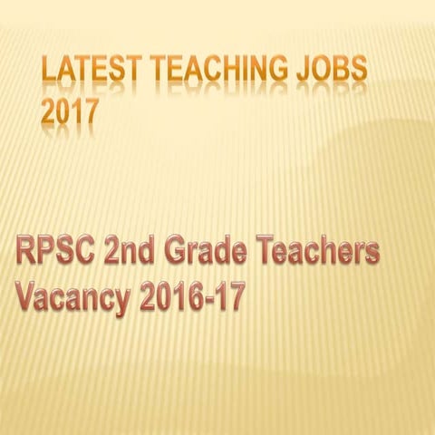 Teaching jobs