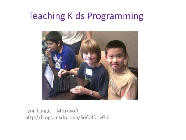 Teaching Kids Programming