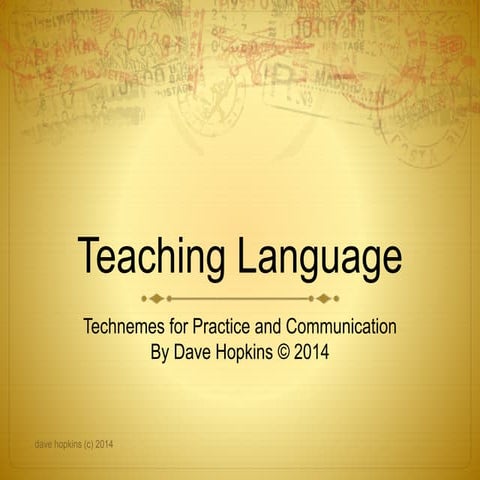 Teaching language copy