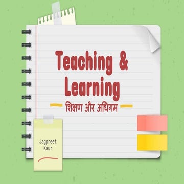 Teaching & Learning | PPT