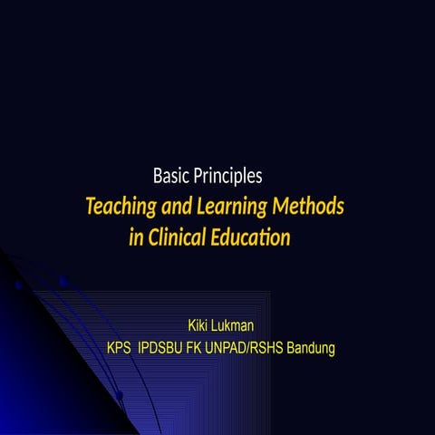 medicine : Teaching learning methods.pptx
