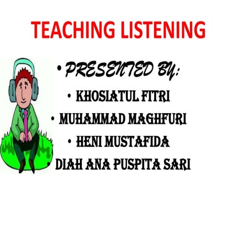 Teaching listening pp