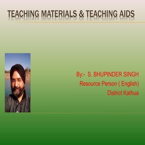 Teaching materials & teaching aids