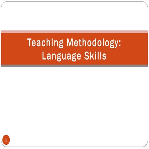 Teaching methodology skills ma